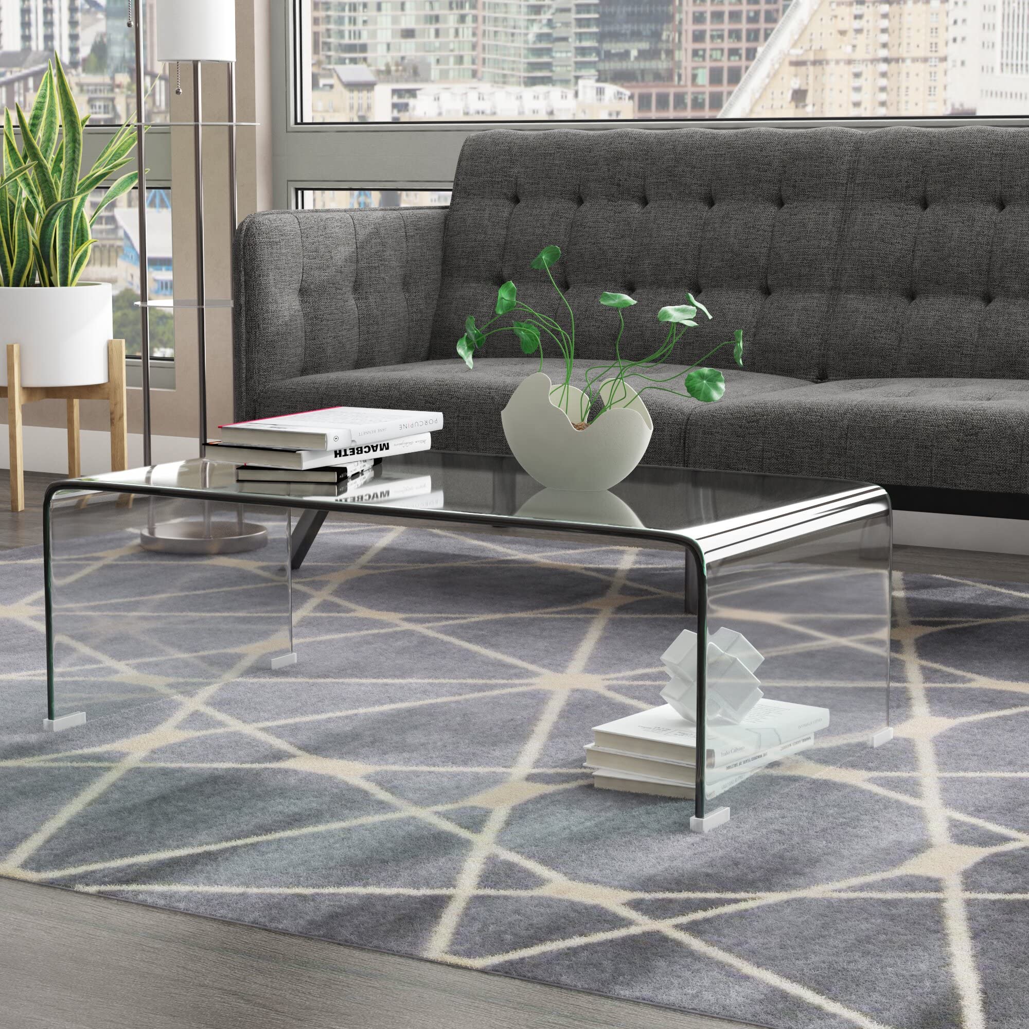 Meihua Tempered Glass Coffee Table