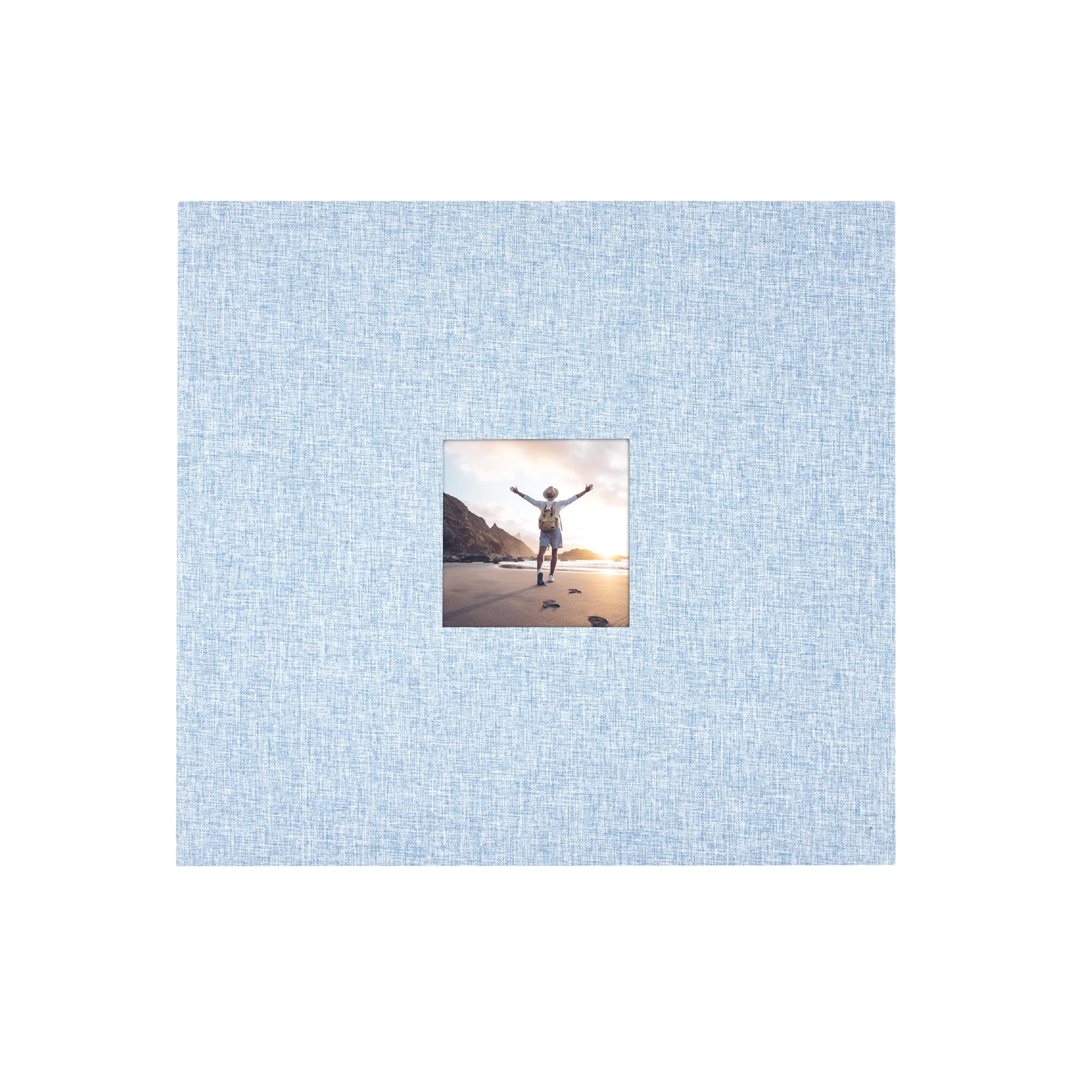 MCS 12x12 Fabric Scrapbook Album (Blue Fog, Top-Loading)