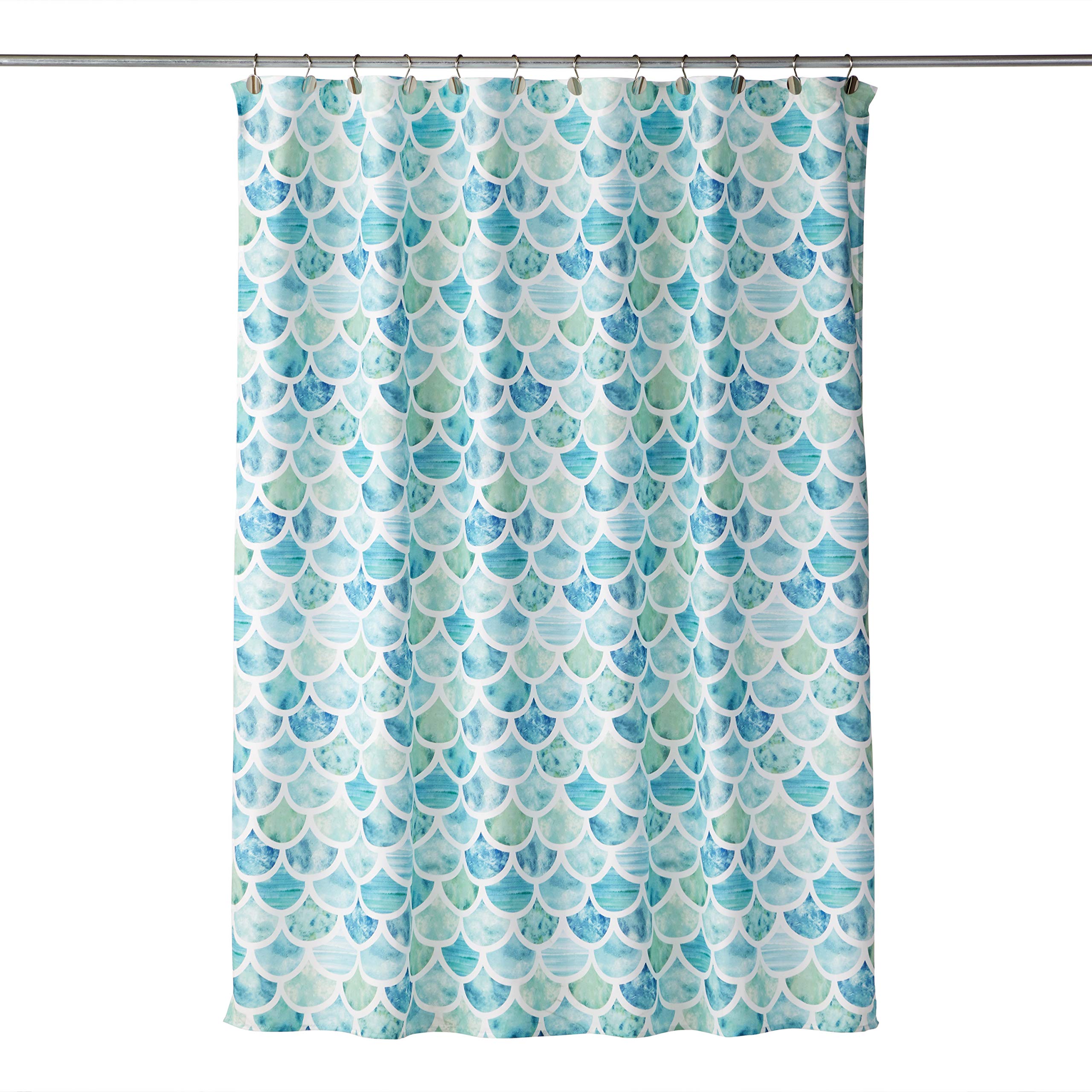 SKL Home Ocean Watercolor Scales Shower Curtain, Multi