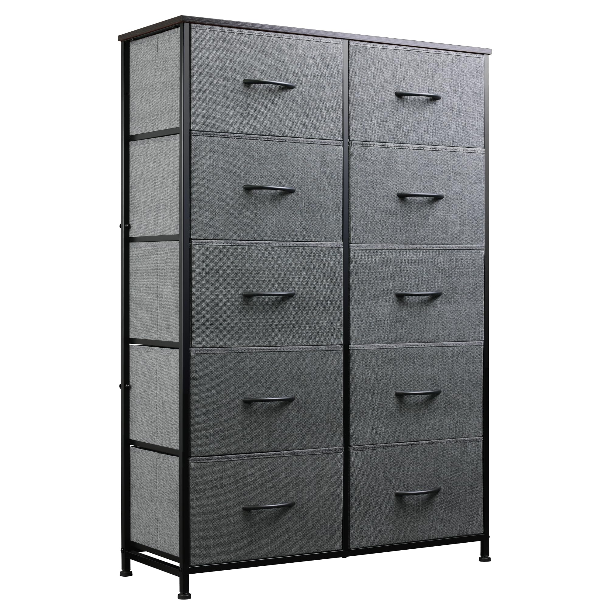 WLIVE 10-Drawer Tall Fabric Dresser