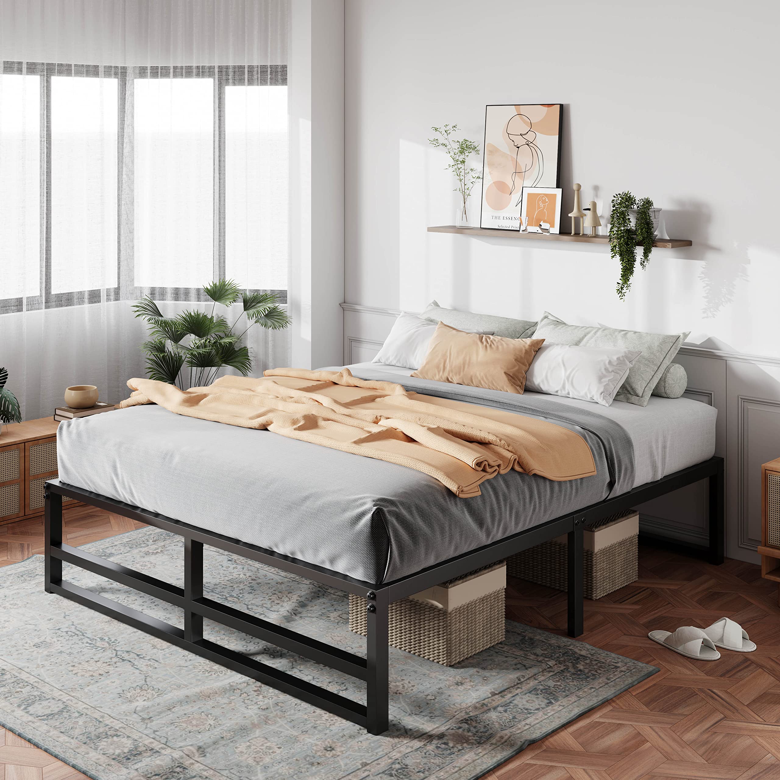 MUTICOR 14-inch Metal Platform Bed Frame