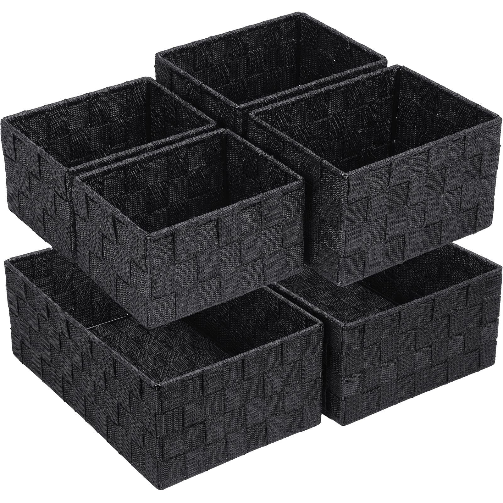 Posprica Woven Storage Basket Set (6-Pack)