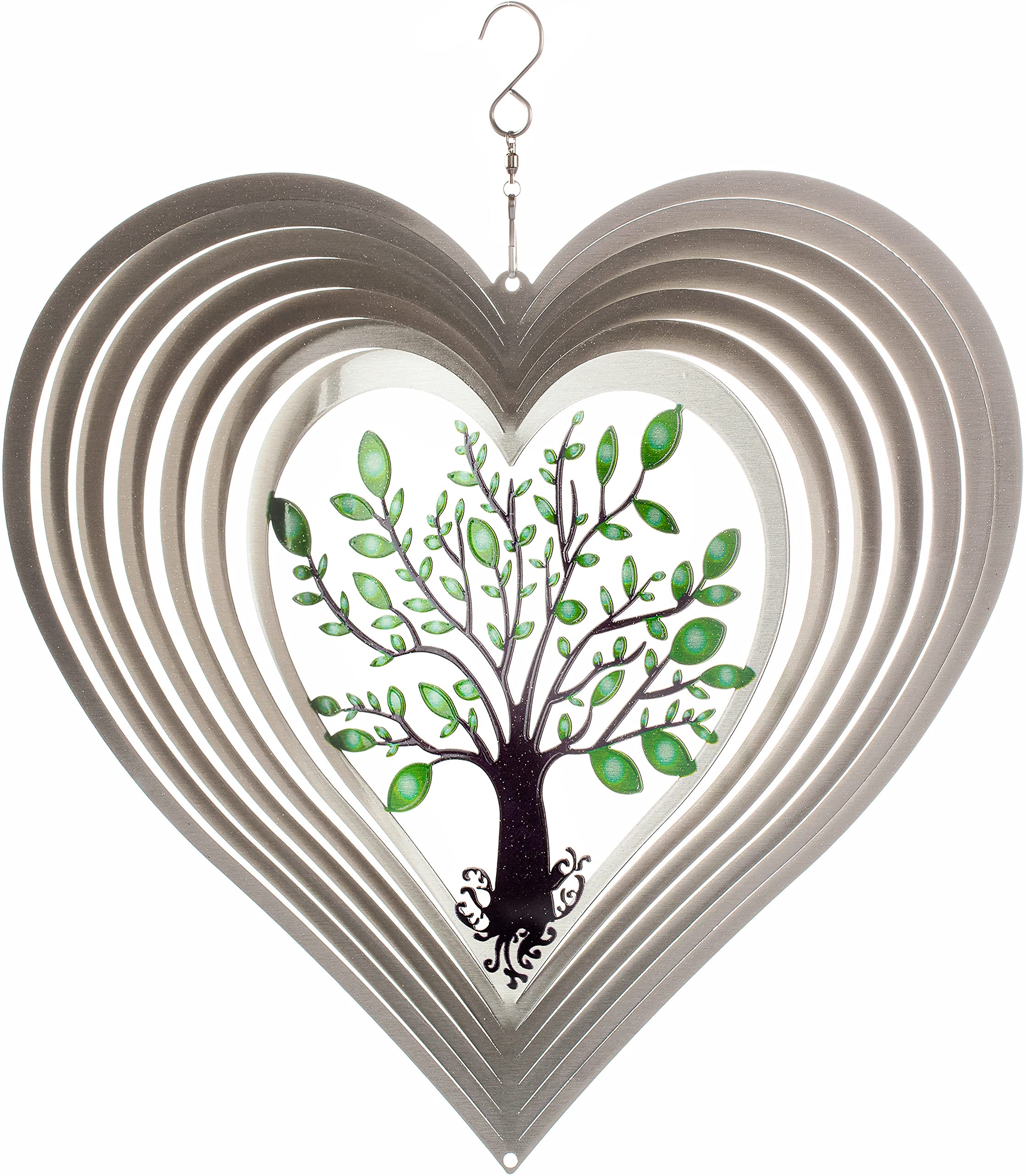 ISEO Hearted Tree of Life Wind Spinner