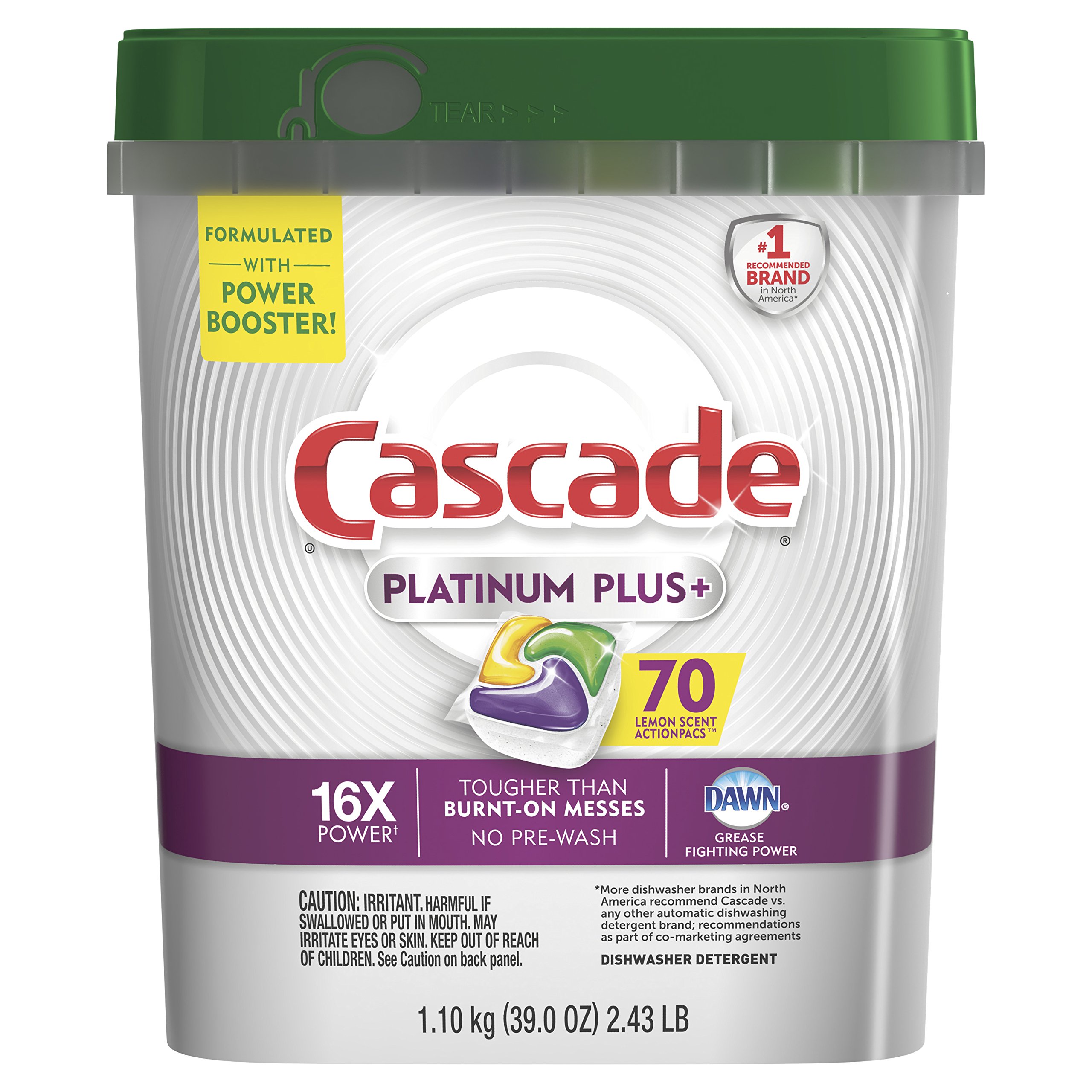Cascade Platinum Plus ActionPacs Dishwasher Pods