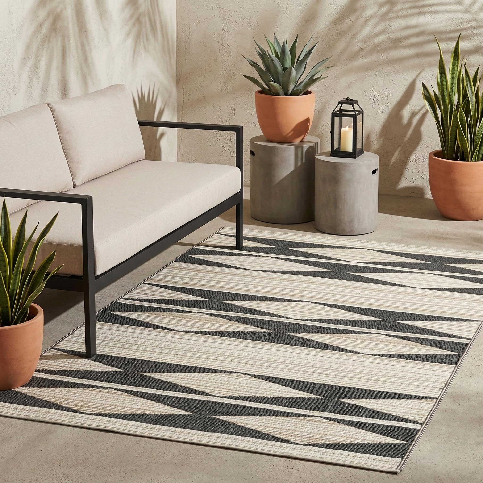 Fab Habitat Geometric Outdoor Rug
