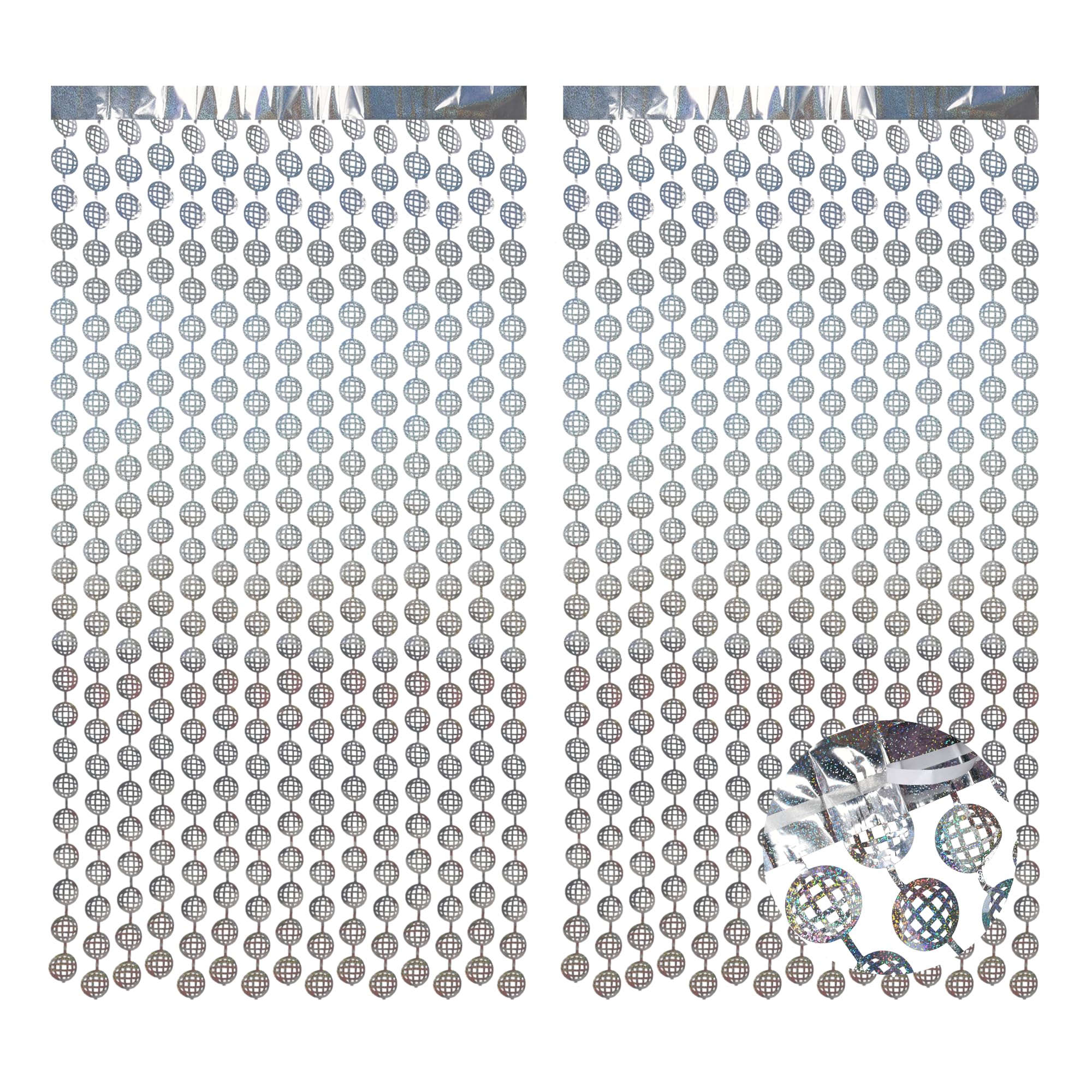 BRAVESHINE Tinsel Fringe Backdrop (2-Pack)