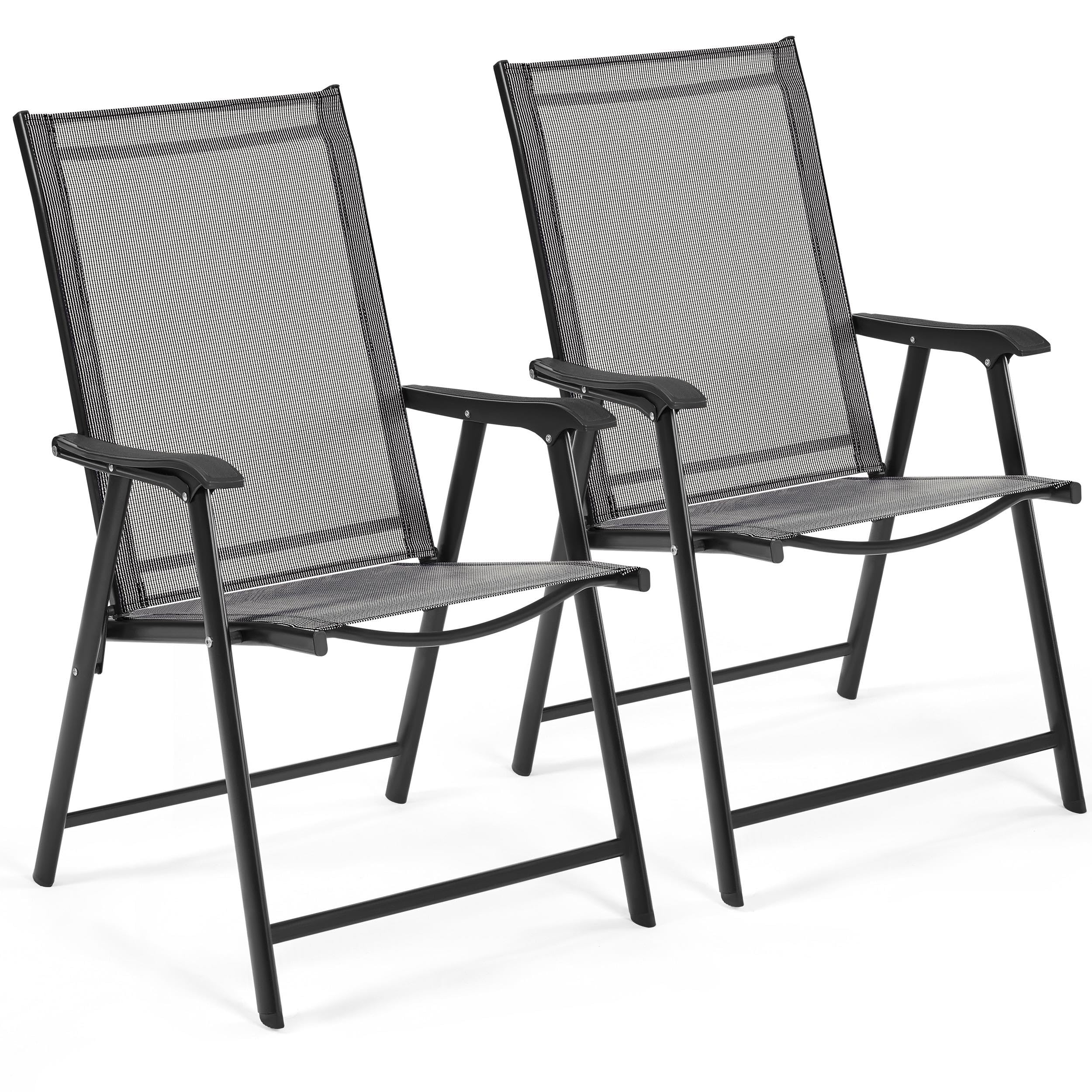 Yaheetech Folding Patio Dining Chairs (Set of 2)