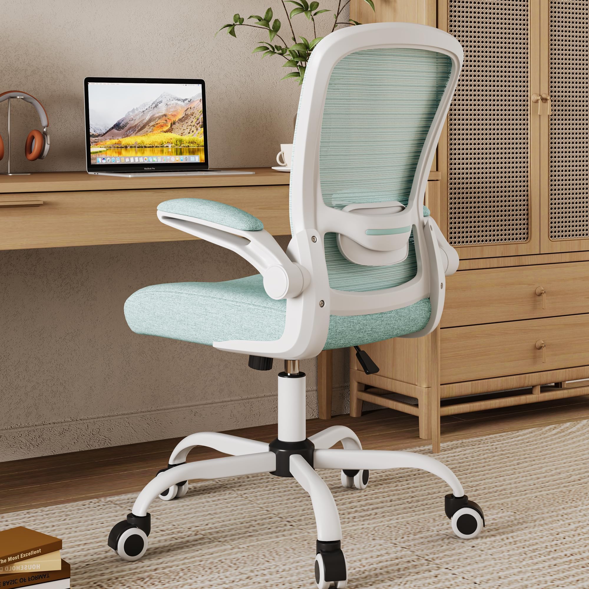 Mimoglad High Back Mesh Office Chair with Adjustable Lumbar (Tiffany Blue)