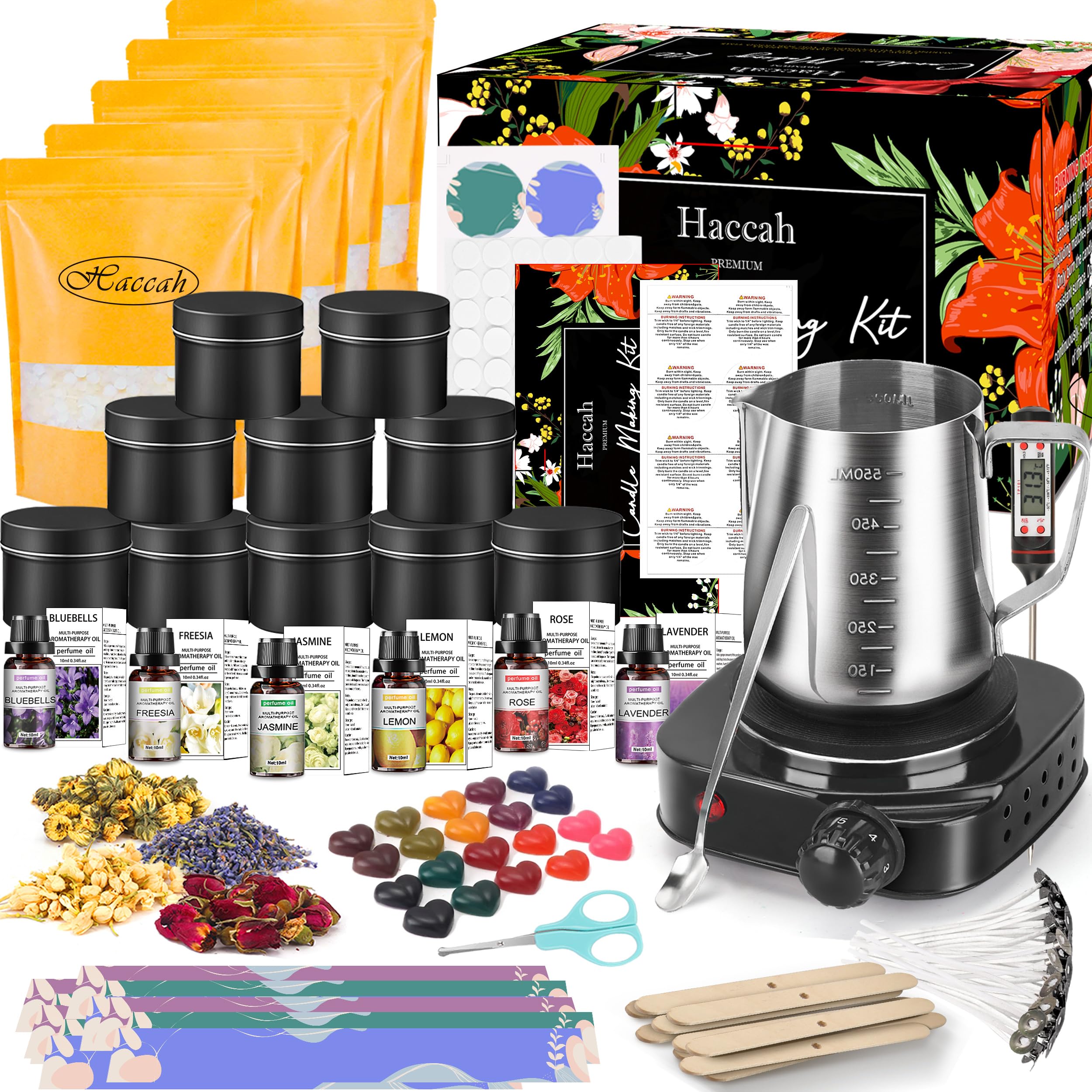 Complete Candle Making Kit with 500W Melter