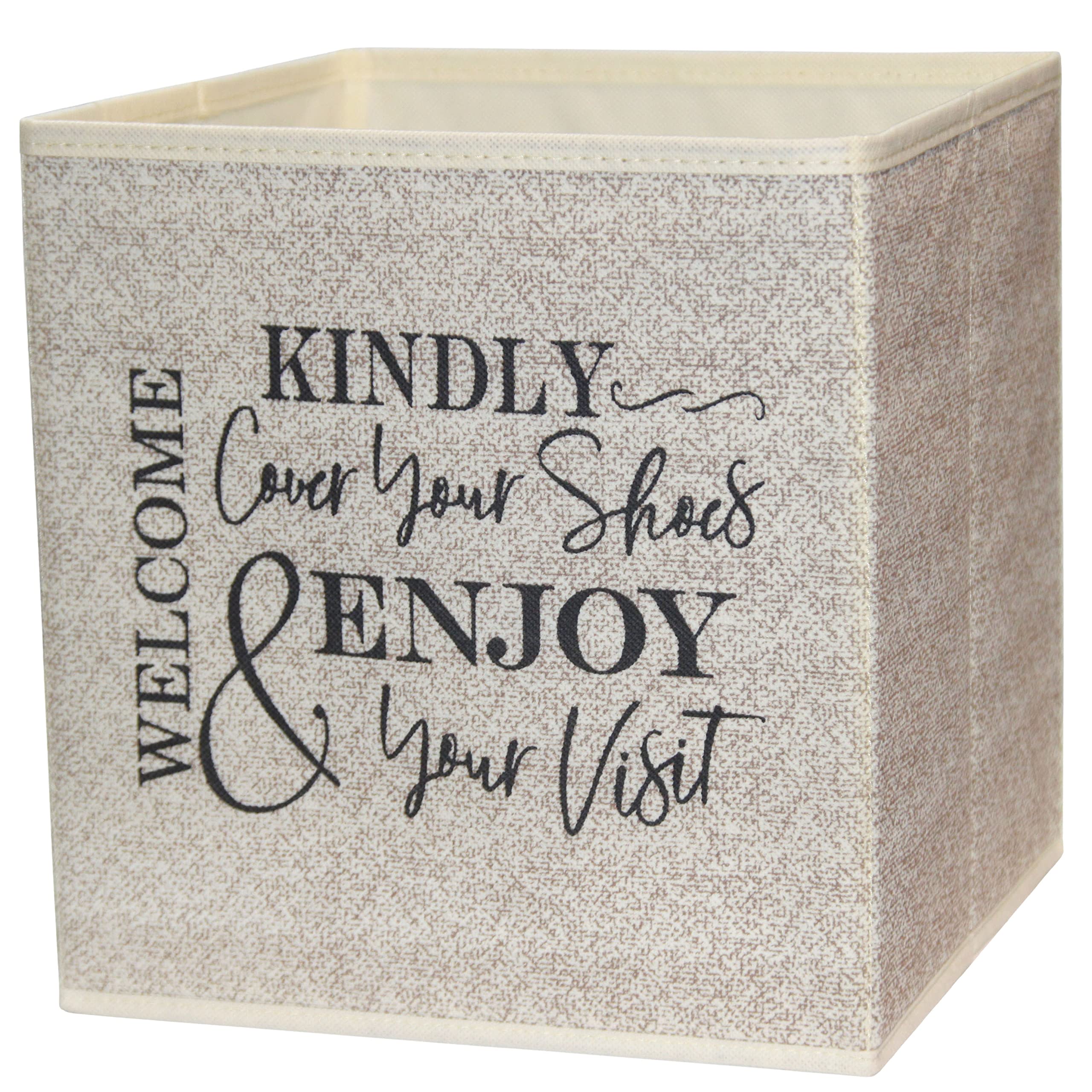 Welcome Shoe Cover Box Dispenser