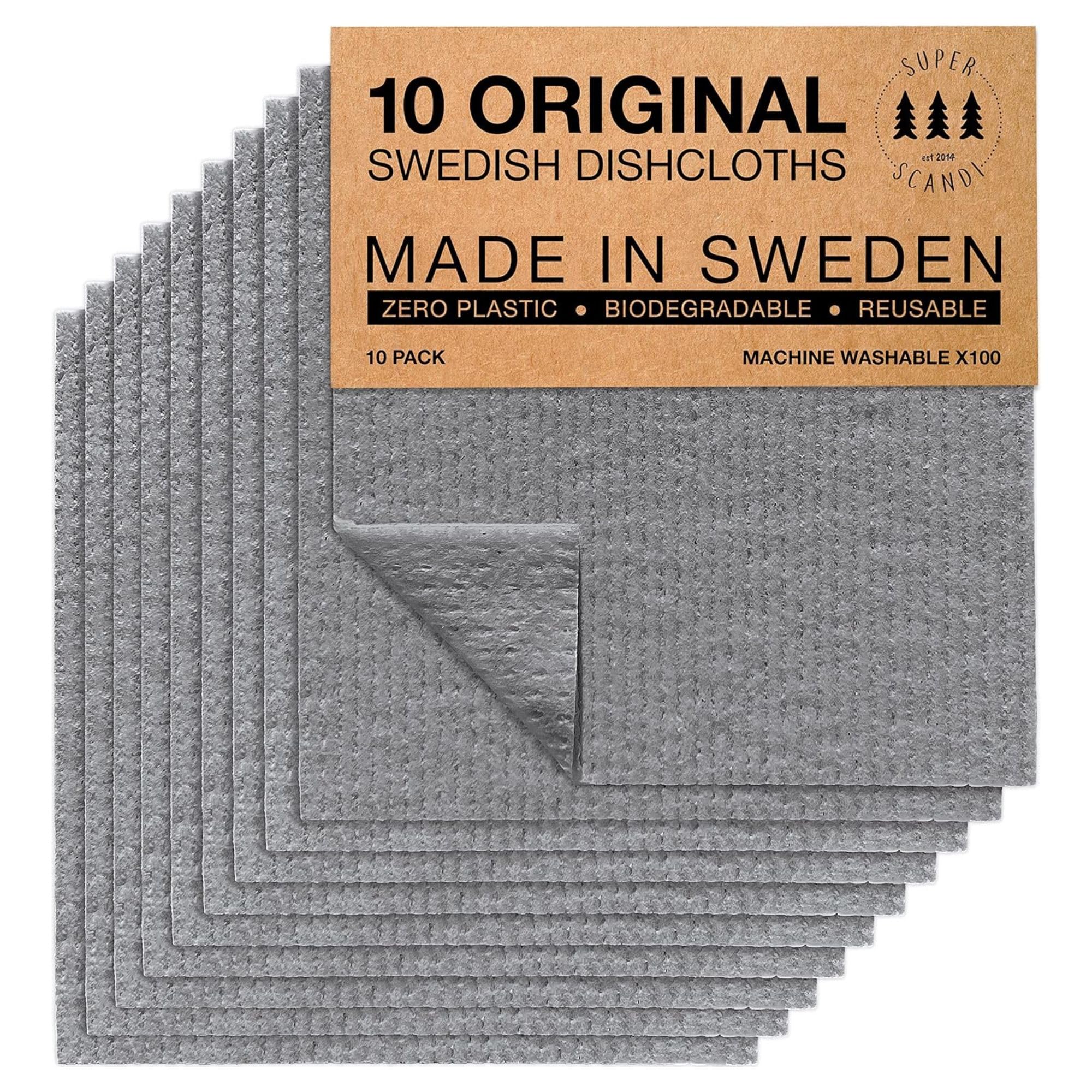 SUPERSCANDI Swedish Dishcloths (10-Pack)