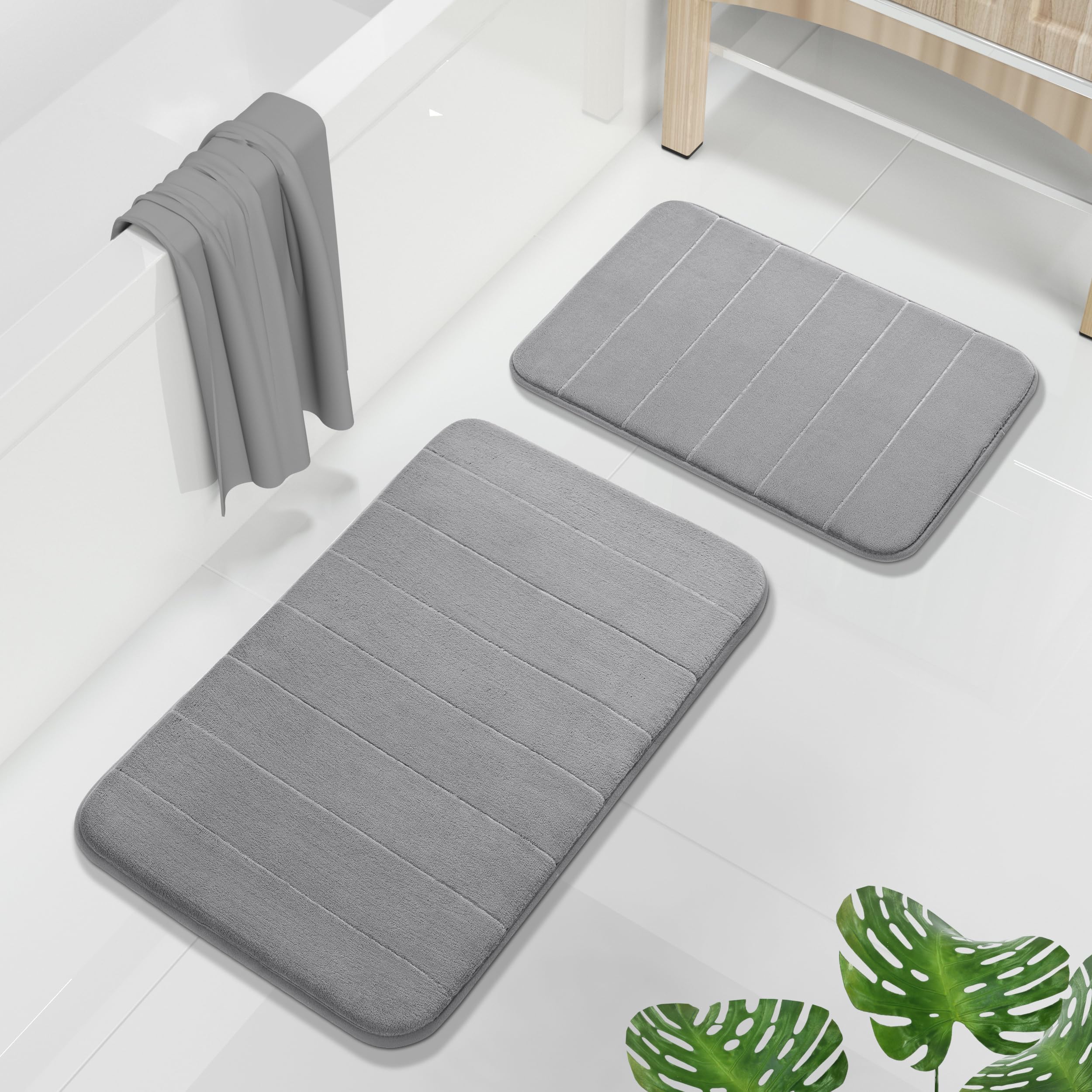 Yimobra Memory Foam Bath Rug Set