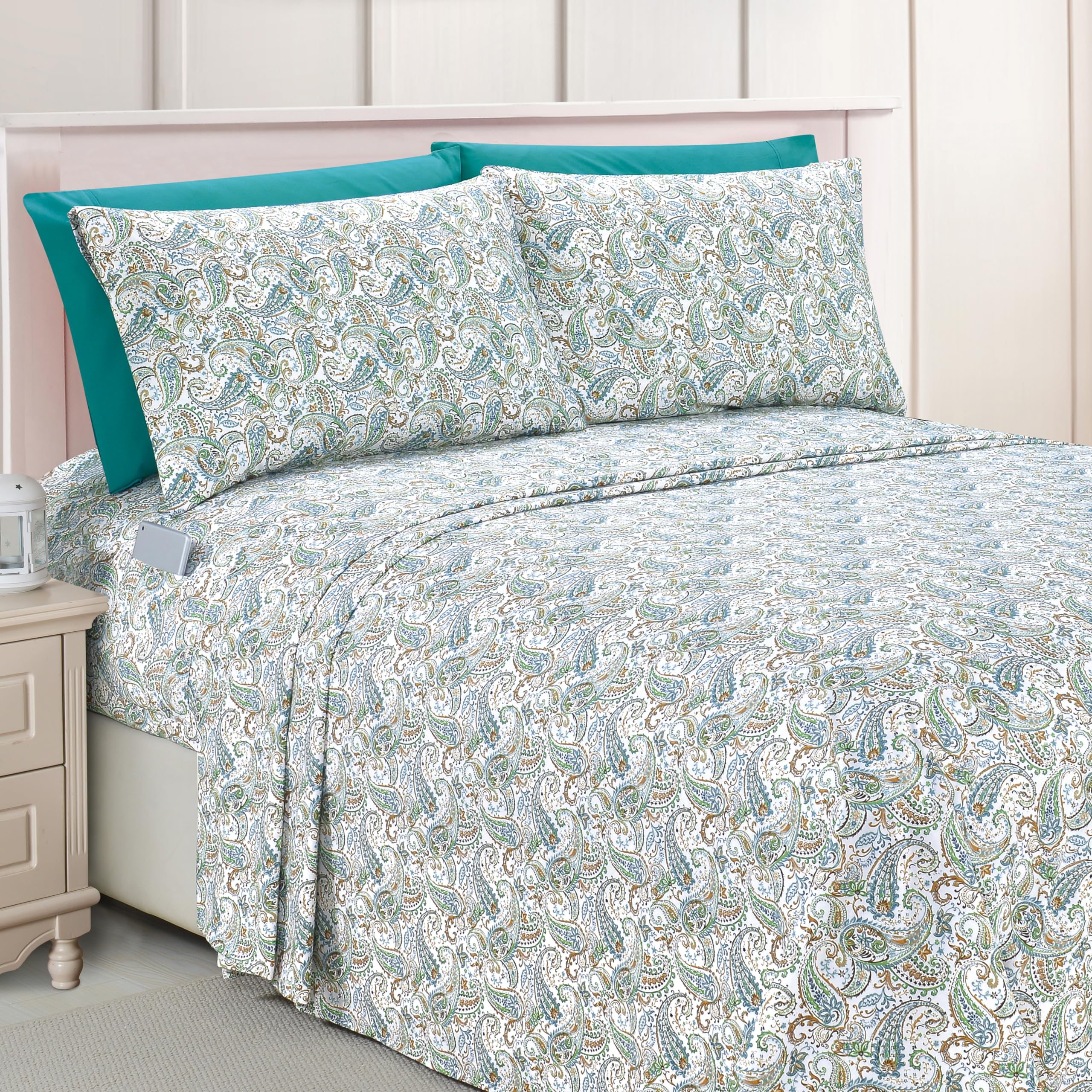 Elegant Comfort Paisley Twin Sheets