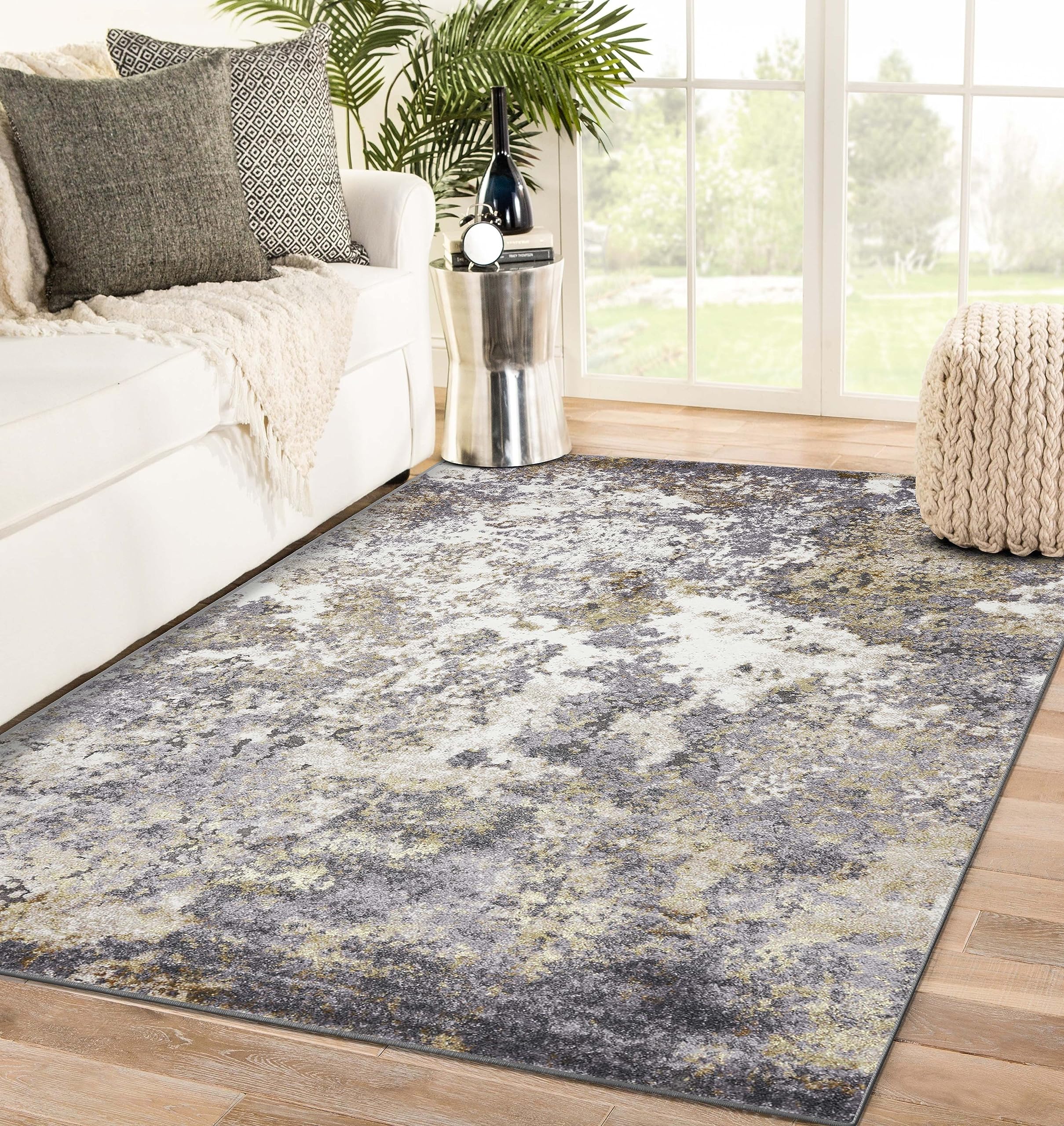 LUXE WEAVERS Beverly Gray Abstract Rug