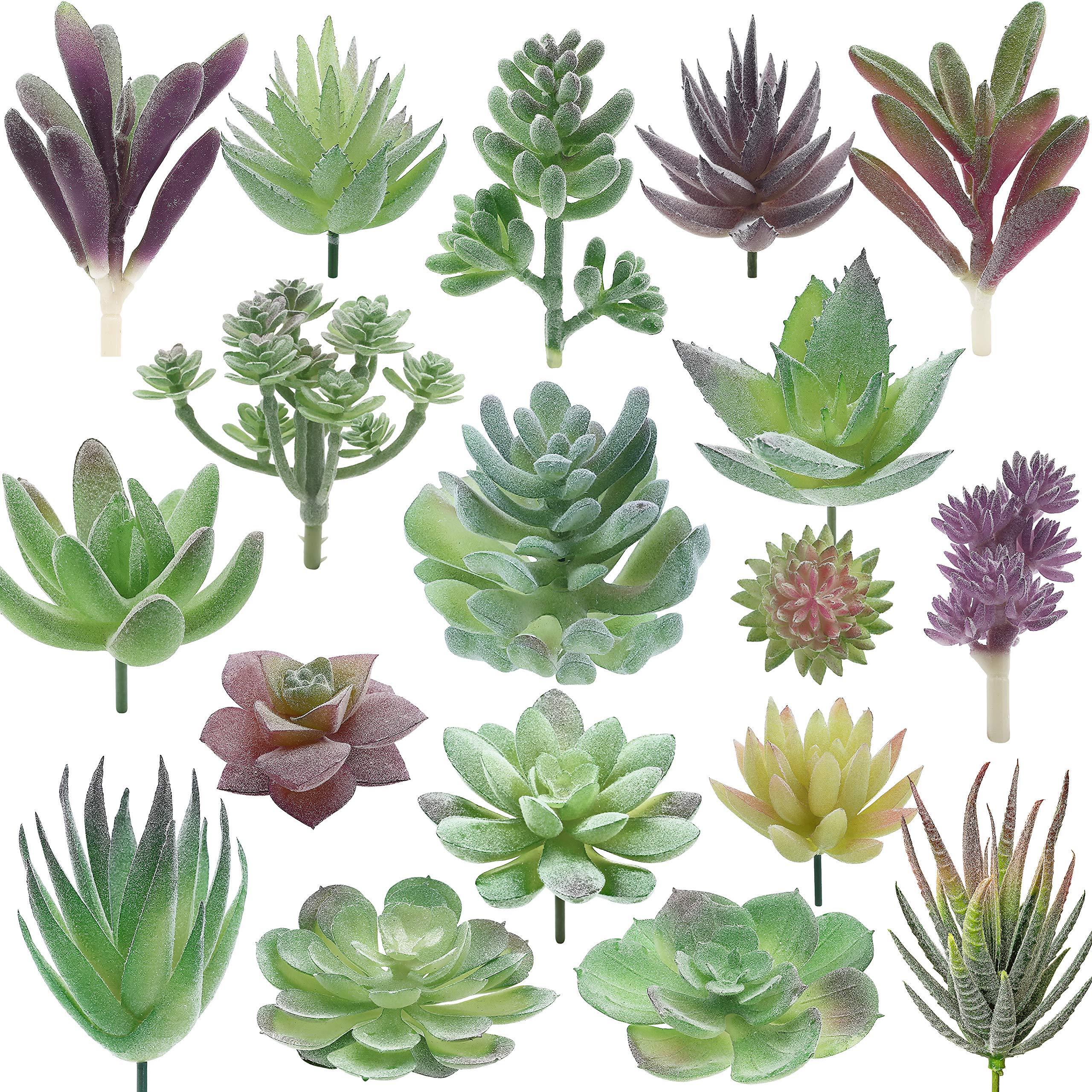 Miltonson 18-Pack Artificial Succulents