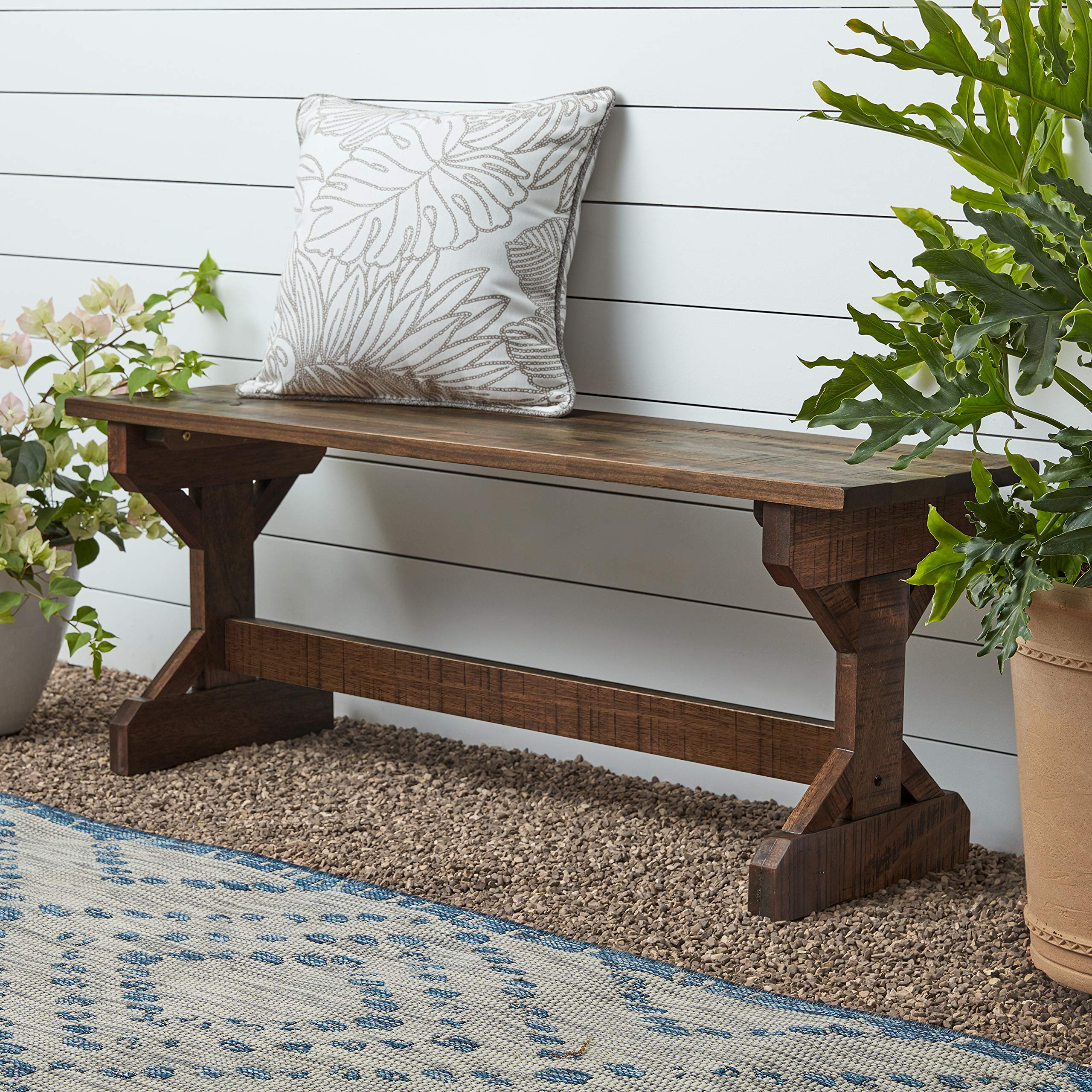 Backyard Discovery Meranti Wood Farmhouse Bench