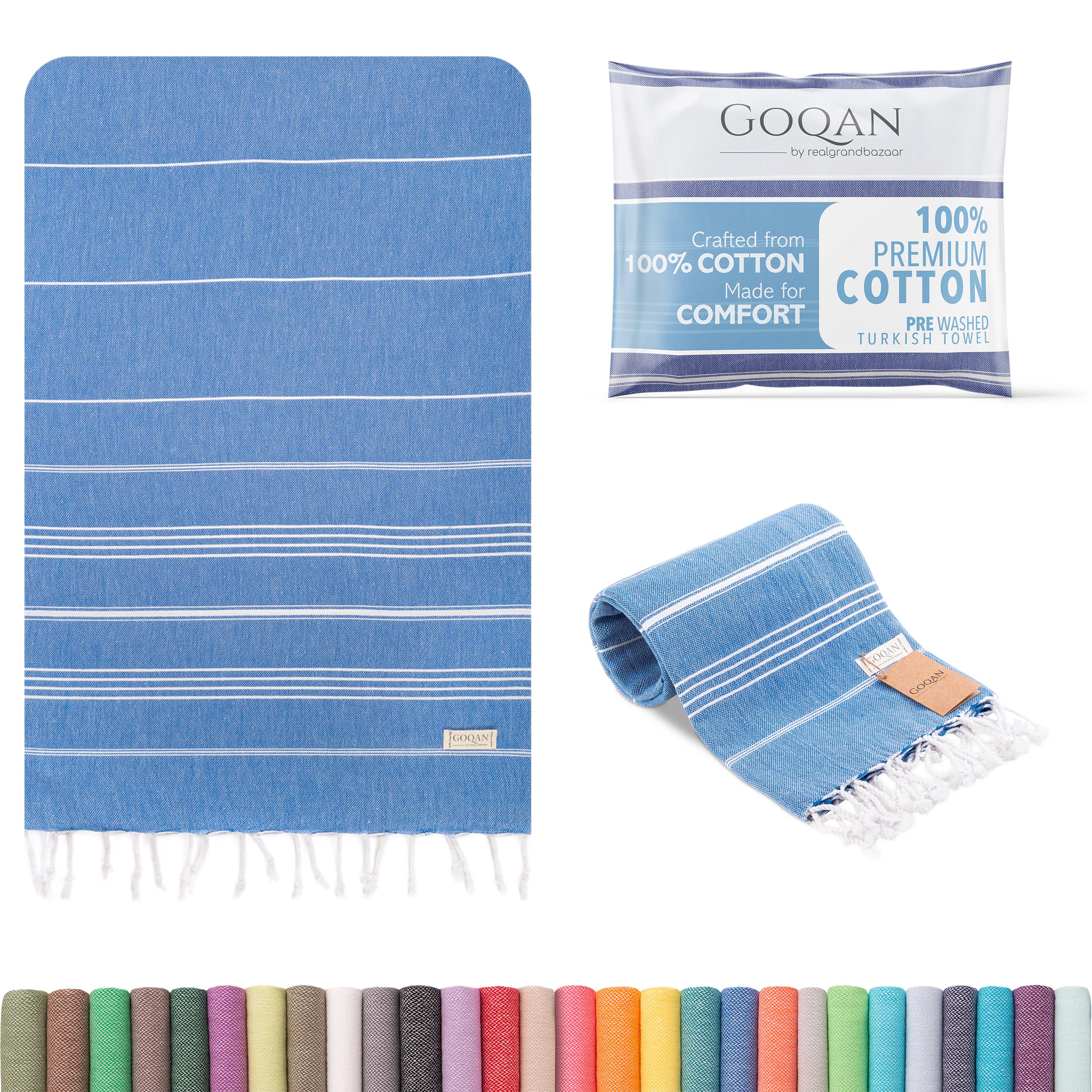 GOQAN Turkish Beach Towel